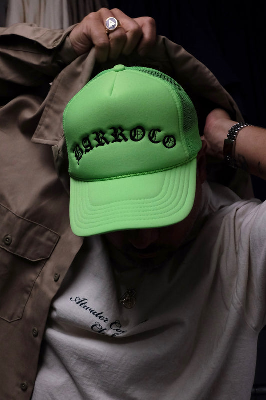 Barroco Lime Green Fluo Hunting Cap