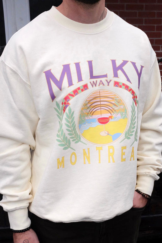 MILKY WAY - CREAM VACAY CREWNECK